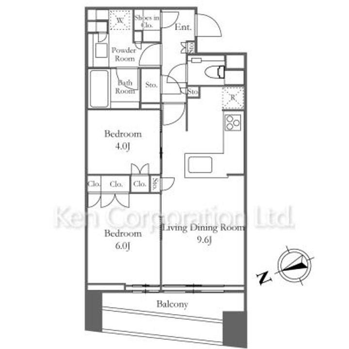 プラウド渋谷東の間取り