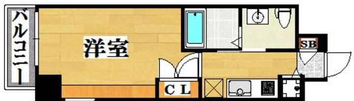 福岡県福岡市中央区高砂2(マンション)の賃貸物件の間取り