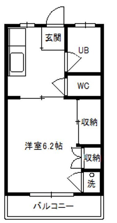 代栄パレスNo.21の間取り
