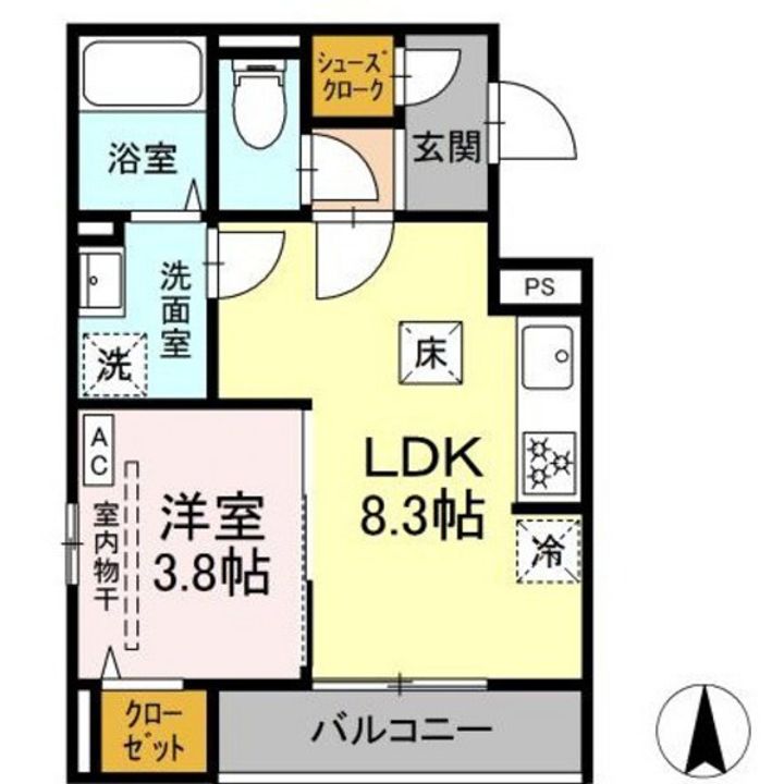 D Paina Kannonの間取り