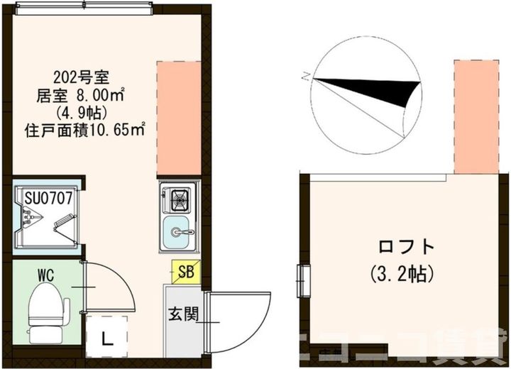 東京都板橋区泉町(アパート)の賃貸物件の間取り