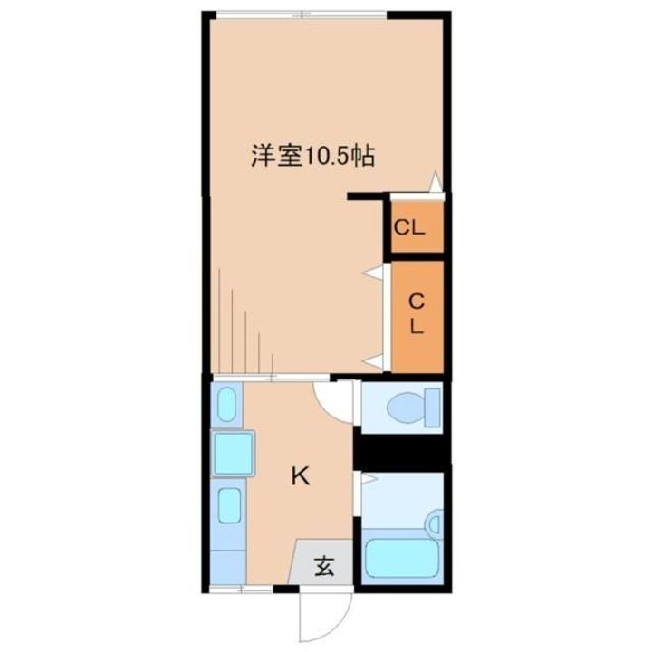 第1白王ハイツの間取り