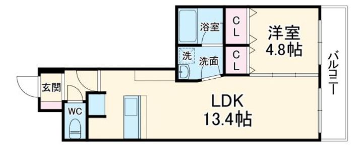 コンフォール室町六角の間取り