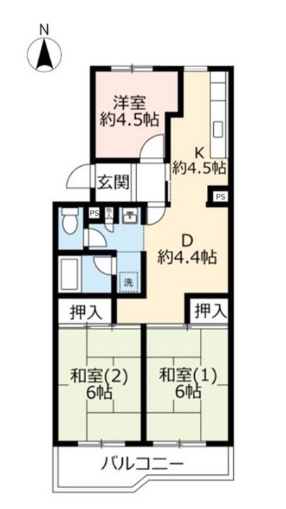 UR千里春日台の間取り