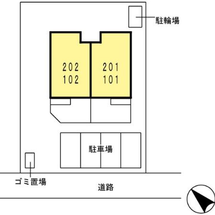 ヴィラコートJ1の地図