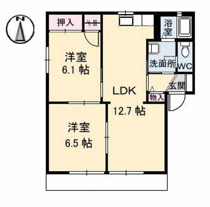 フォーレス高松  A棟の間取り