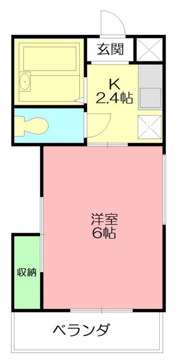 神奈川県平塚市徳延(アパート)の賃貸物件の間取り