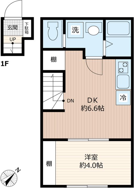 千葉県我孫子市根戸(アパート)の賃貸物件の間取り