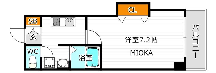 みおつくし桑津の間取り