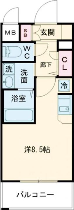 エヴァステージ神戸六甲の間取り