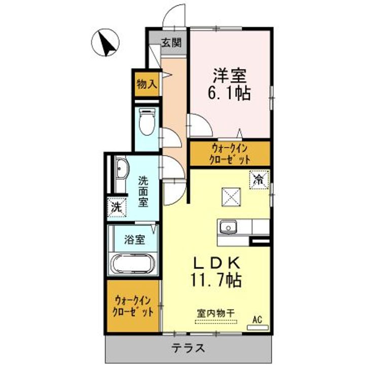 ヴェルドミール長島 Iの間取り