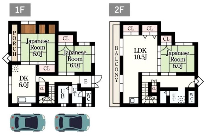 大阪府八尾市郡川6(一戸建)の賃貸物件の間取り