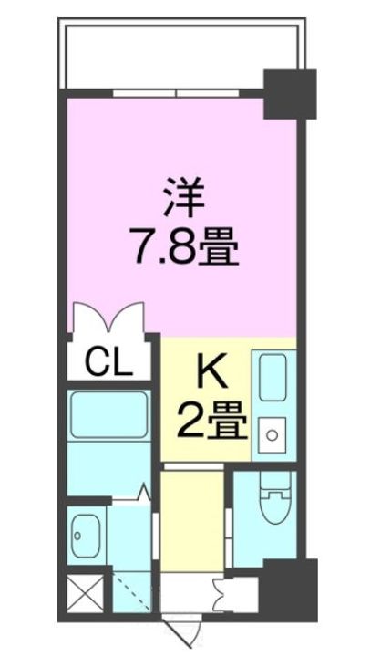 沖縄県那覇市字松川(マンション)の賃貸物件の間取り