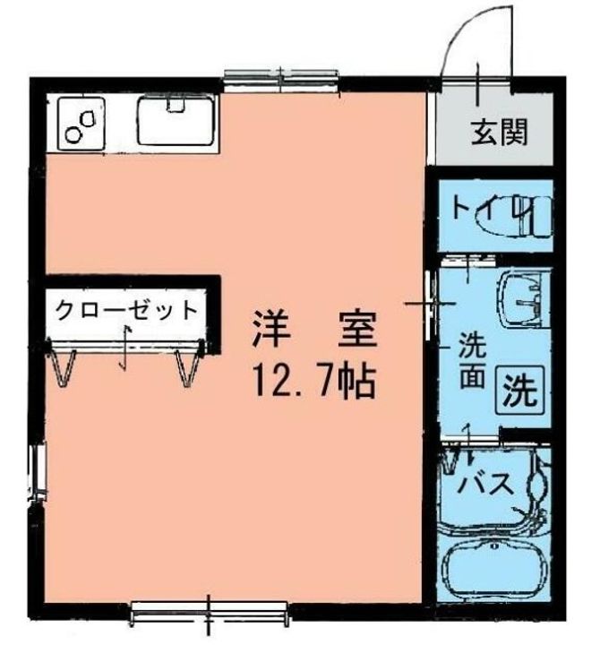 神奈川県小田原市府川(アパート)の賃貸物件の間取り