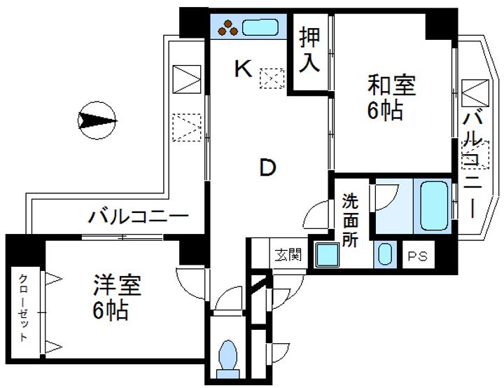 メゾンデリオンIIの間取り