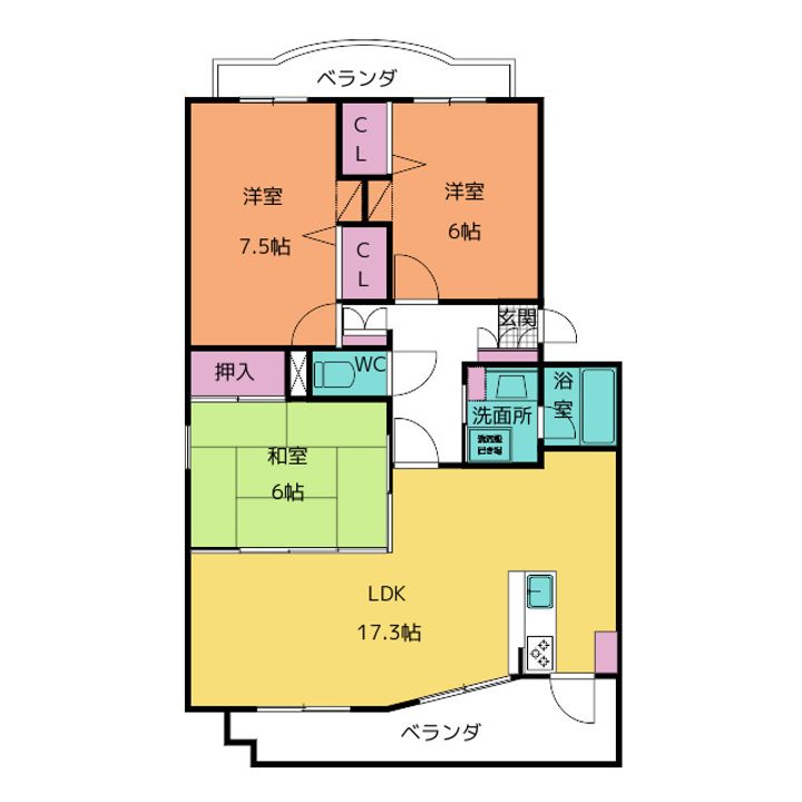 アークKの間取り