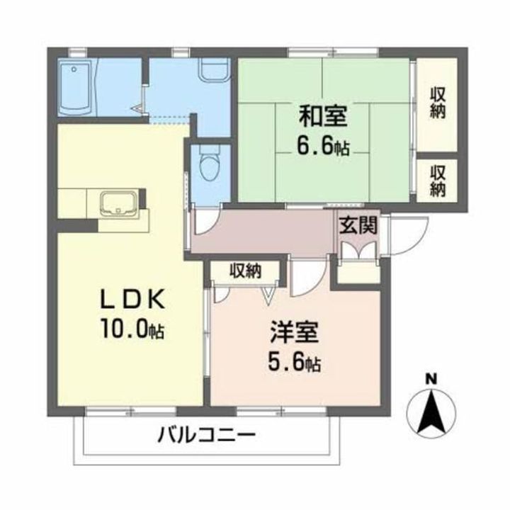 エターナルタウン Aの間取り