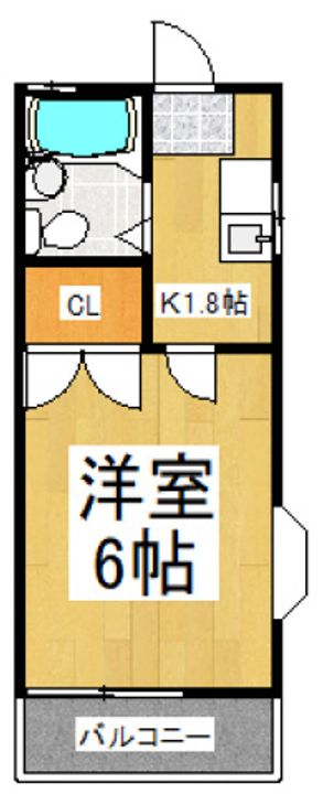 東京都小平市小川町1(アパート)の賃貸物件の間取り
