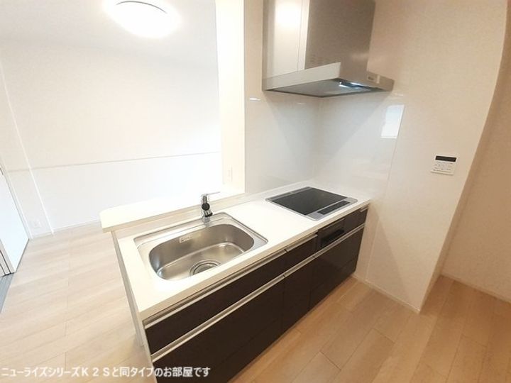滋賀県東近江市聖和町(アパート)の賃貸物件のキッチン