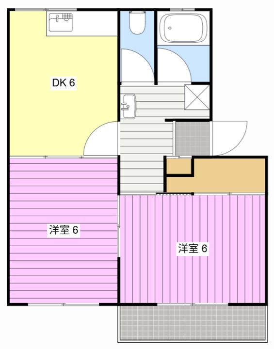 スキヤハイツIIの間取り