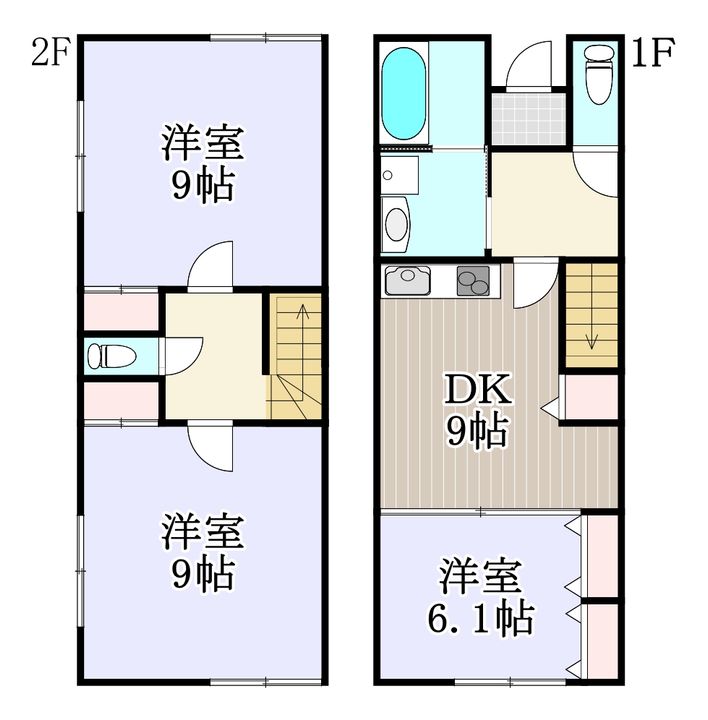 宮城県岩沼市阿武隈1(一戸建)の賃貸物件の間取り