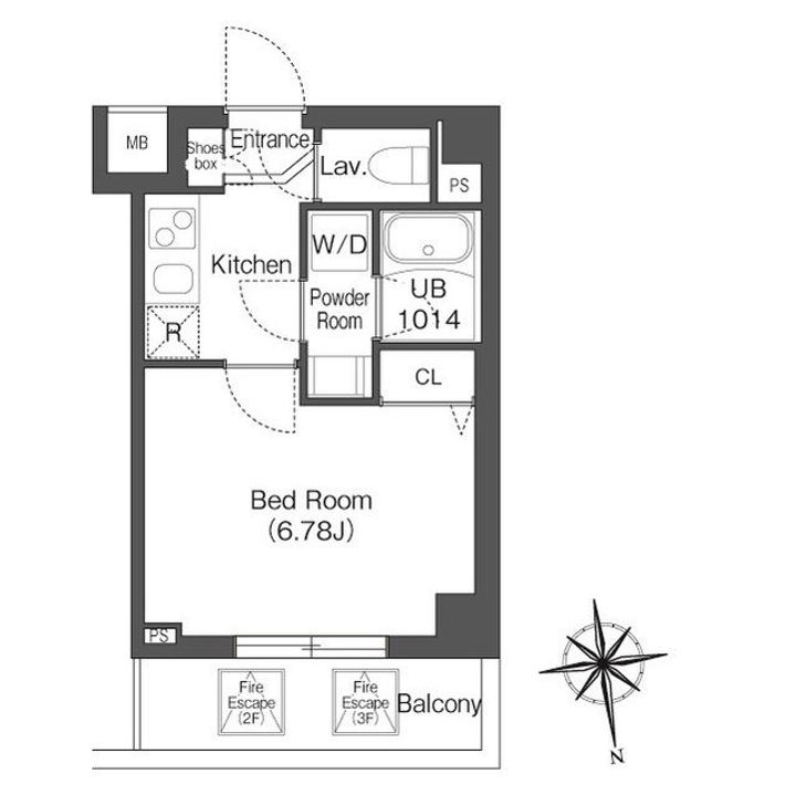 千葉県浦安市当代島2(マンション)の賃貸物件の間取り