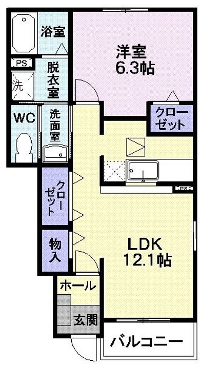 アブニール・アンソレイエの間取り