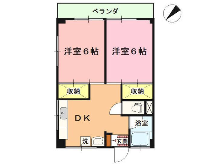 丸山コーポの間取り