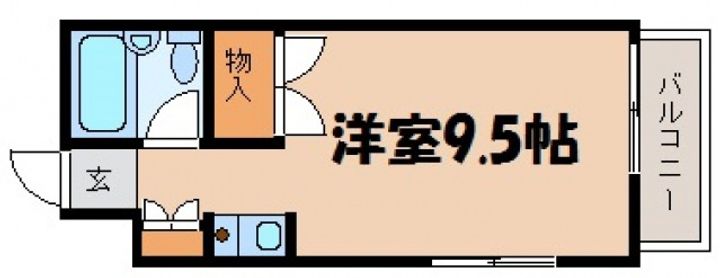 川崎アパート Bの間取り