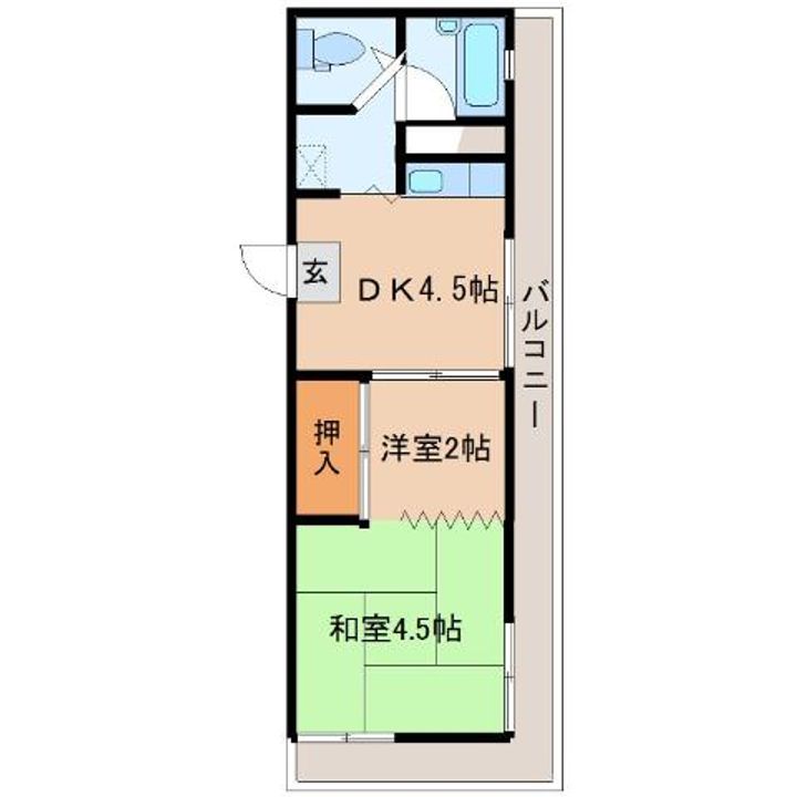 和泉コーポの間取り