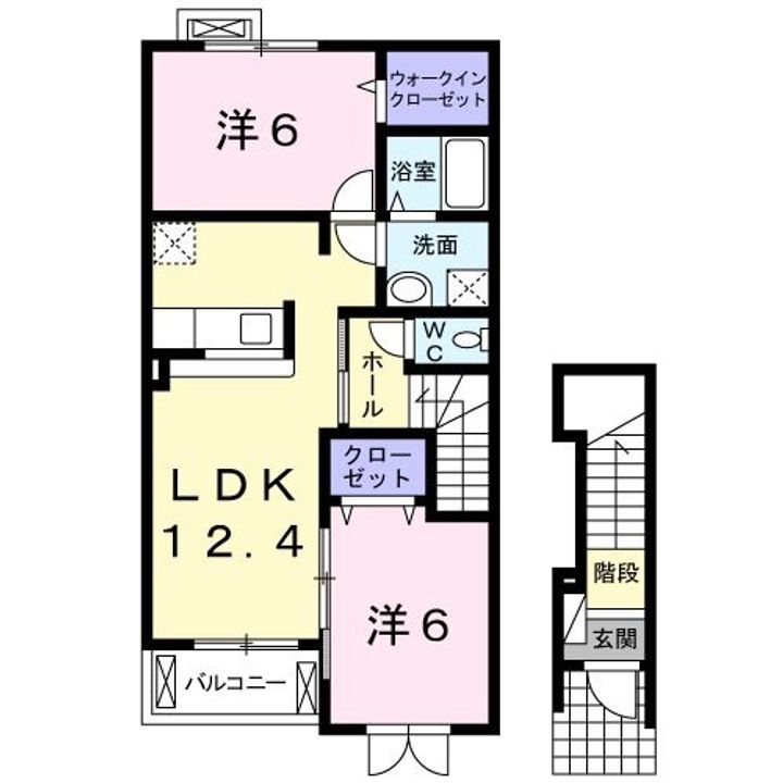 ラルジュメゾンBの間取り