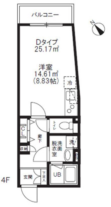 東京都練馬区早宮1(マンション)の賃貸物件の間取り