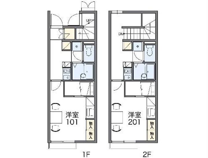レオパレスカモミールの間取り