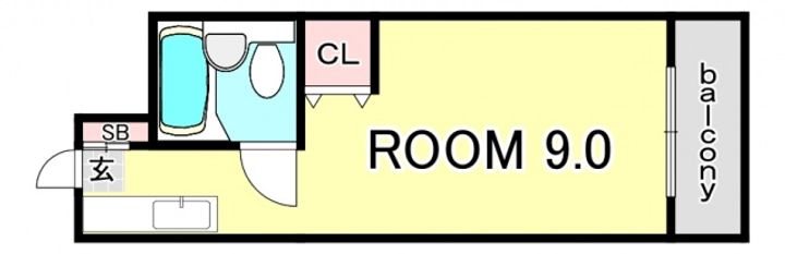 広島県広島市中区舟入中町(マンション)の賃貸物件の間取り