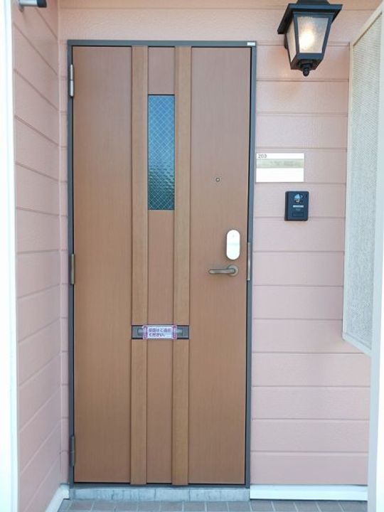 福島県二本松市上竹1(アパート)の賃貸物件の玄関