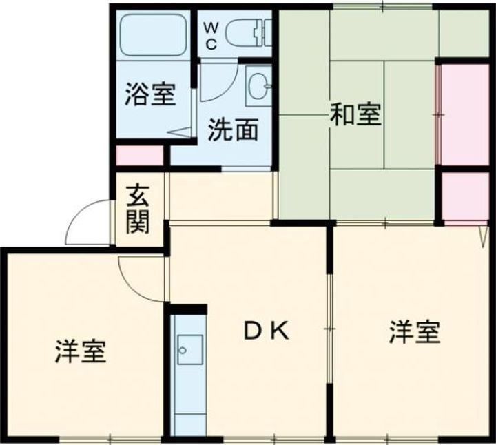 優コーポIIの間取り