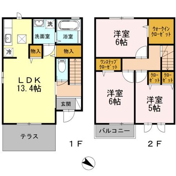 ビューテラスIIの間取り
