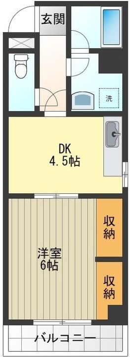 ファインズコート福生の間取り