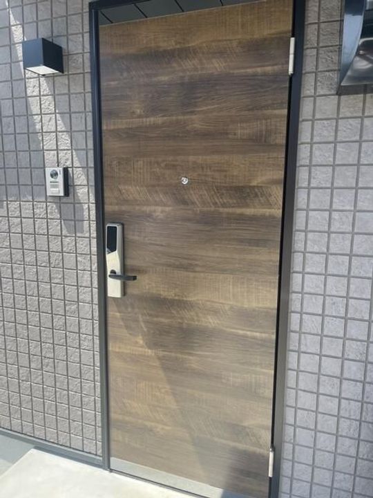 熊本県熊本市北区清水東町(一戸建)の賃貸物件の玄関