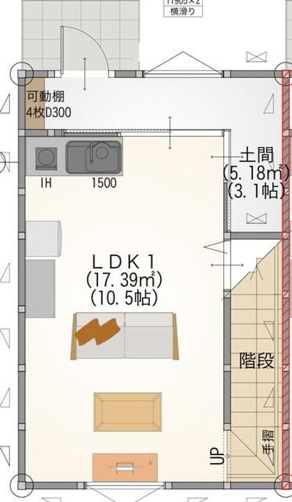 熊本県熊本市北区清水東町(一戸建)の賃貸物件の間取り