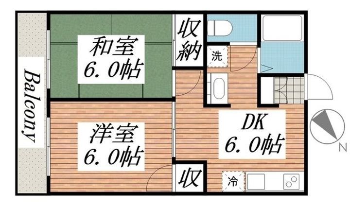 千葉県野田市山崎(アパート)の賃貸物件の間取り