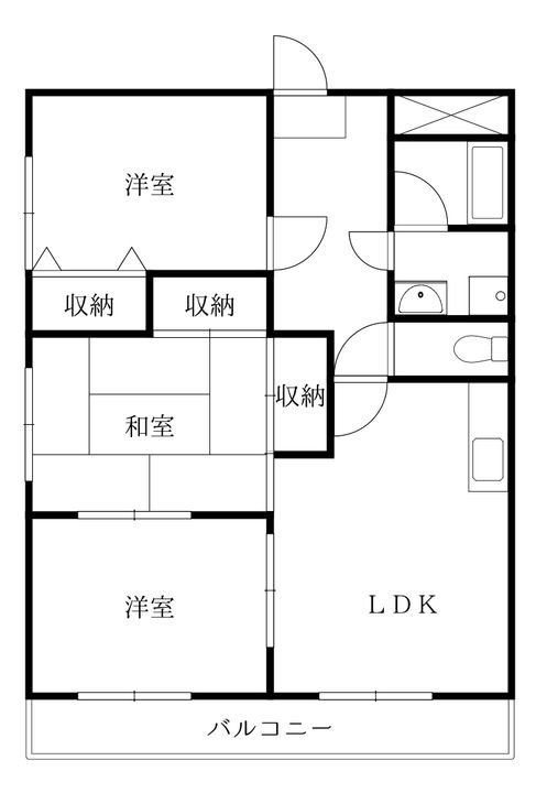 徳島県徳島市南島田町2(マンション)の賃貸物件の間取り