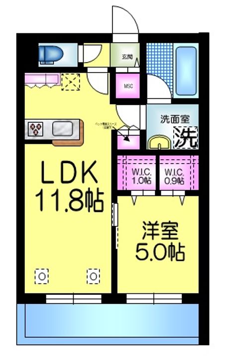 東京都練馬区南大泉4(マンション)の賃貸物件の間取り