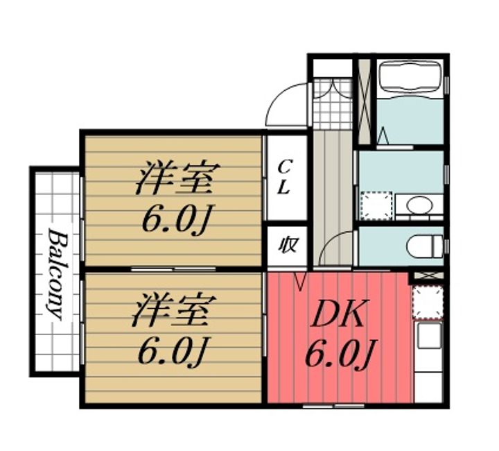 千葉県東金市東金(アパート)の賃貸物件の間取り