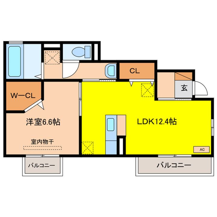 岐阜県大垣市今宿3(アパート)の賃貸物件の間取り