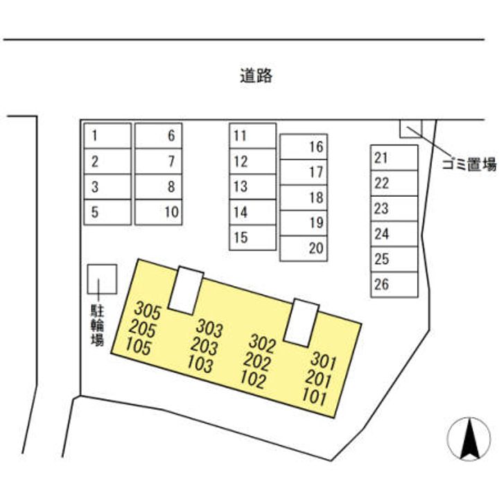 徳島県板野郡北島町江尻字妙蛇池(アパート)の賃貸物件のその他画像