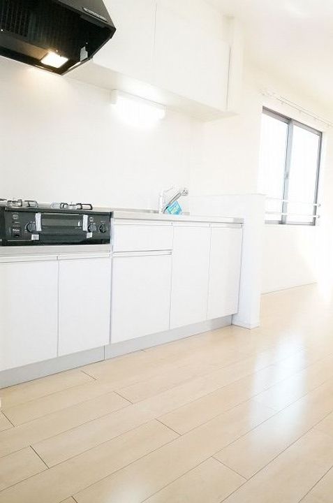 福島県郡山市田村町金屋字上川原(アパート)の賃貸物件のキッチン