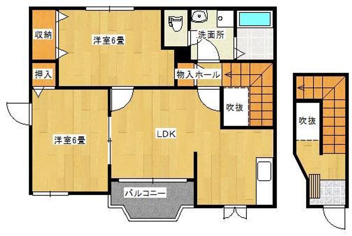 ラバーズウィングAの間取り