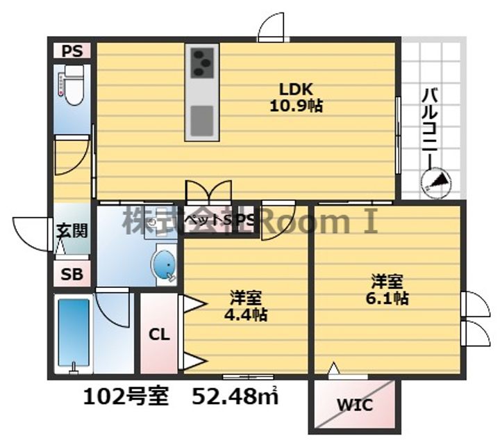 【ペット共生】(仮称)都島区都島北通1丁目へーベルメゾン・旭化成ヘーベの間取り