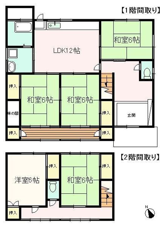 静岡県沼津市原(一戸建)の賃貸物件の間取り